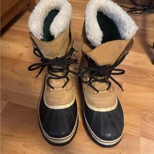 Sorel Tan Waterproof Snow Boots with